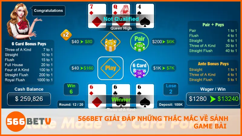 566bet giải đáp những thắc mắc về sảnh game bài